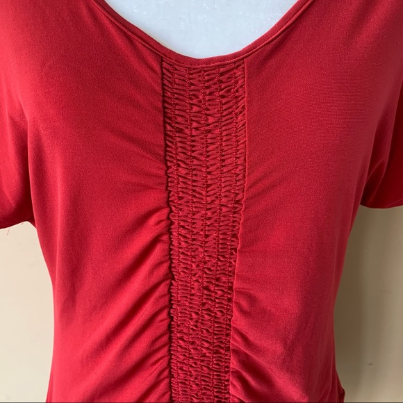 Notations Large Red Shirt Top - Picture 2 of 3